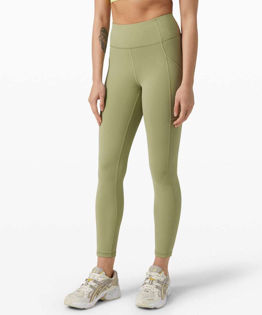 Lululemon Invigorate High-Rise Tight 25" Size 4 Vista Green